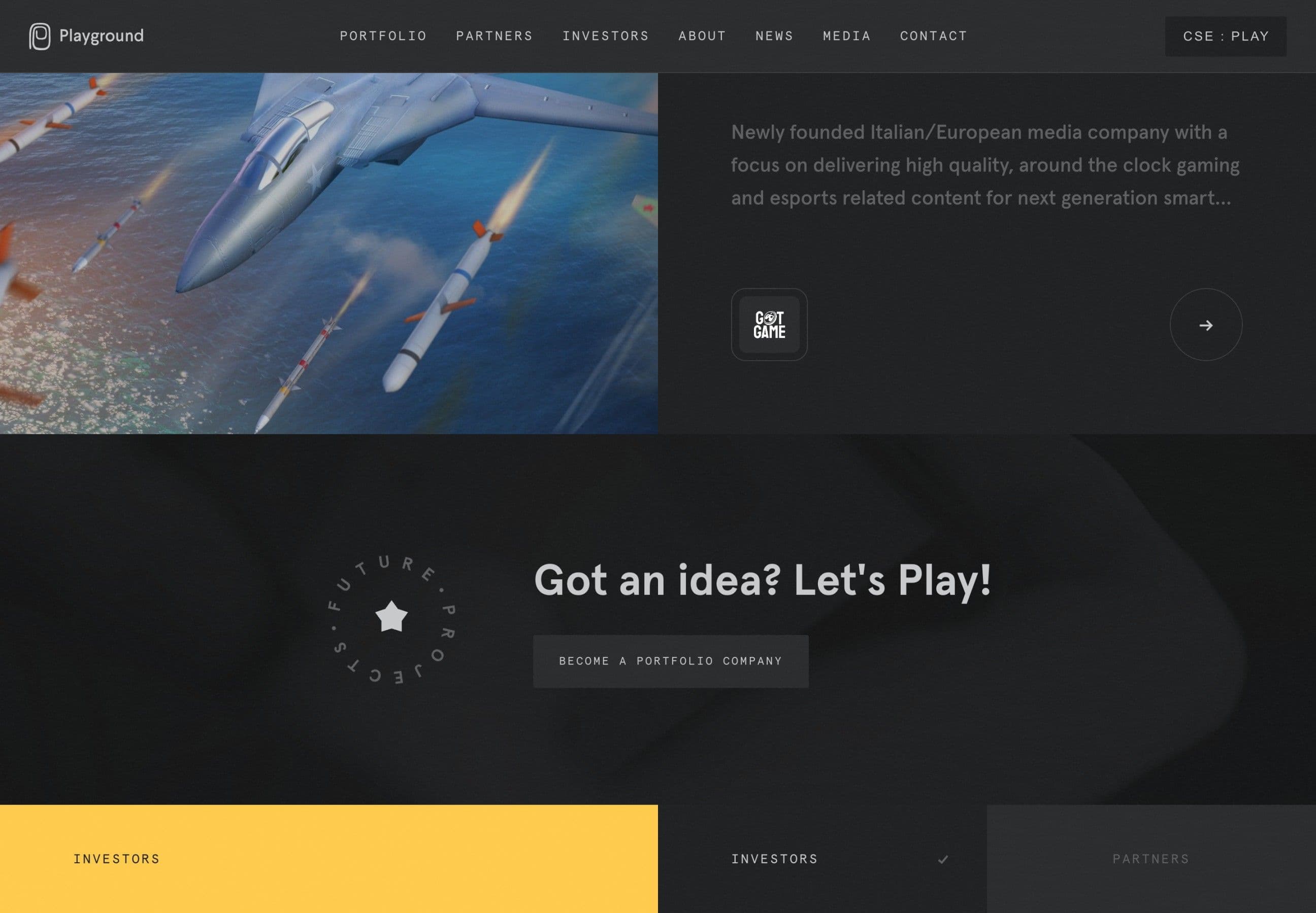 Usage of swiper's slider on Playground ventures